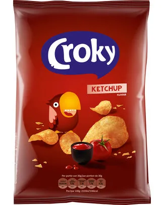 [71103] CROKY CHIPS KETCHUP 12 x 100 g