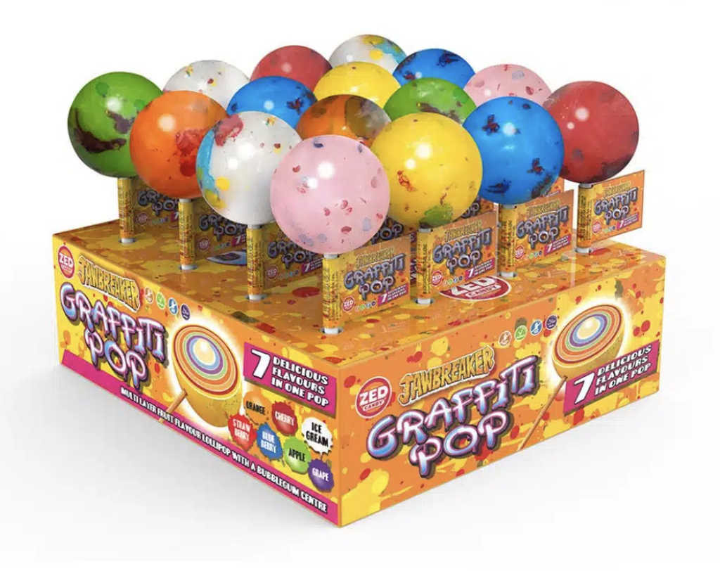 [D0494] JAWBREAKER GRAFFITI POP 16 stuks