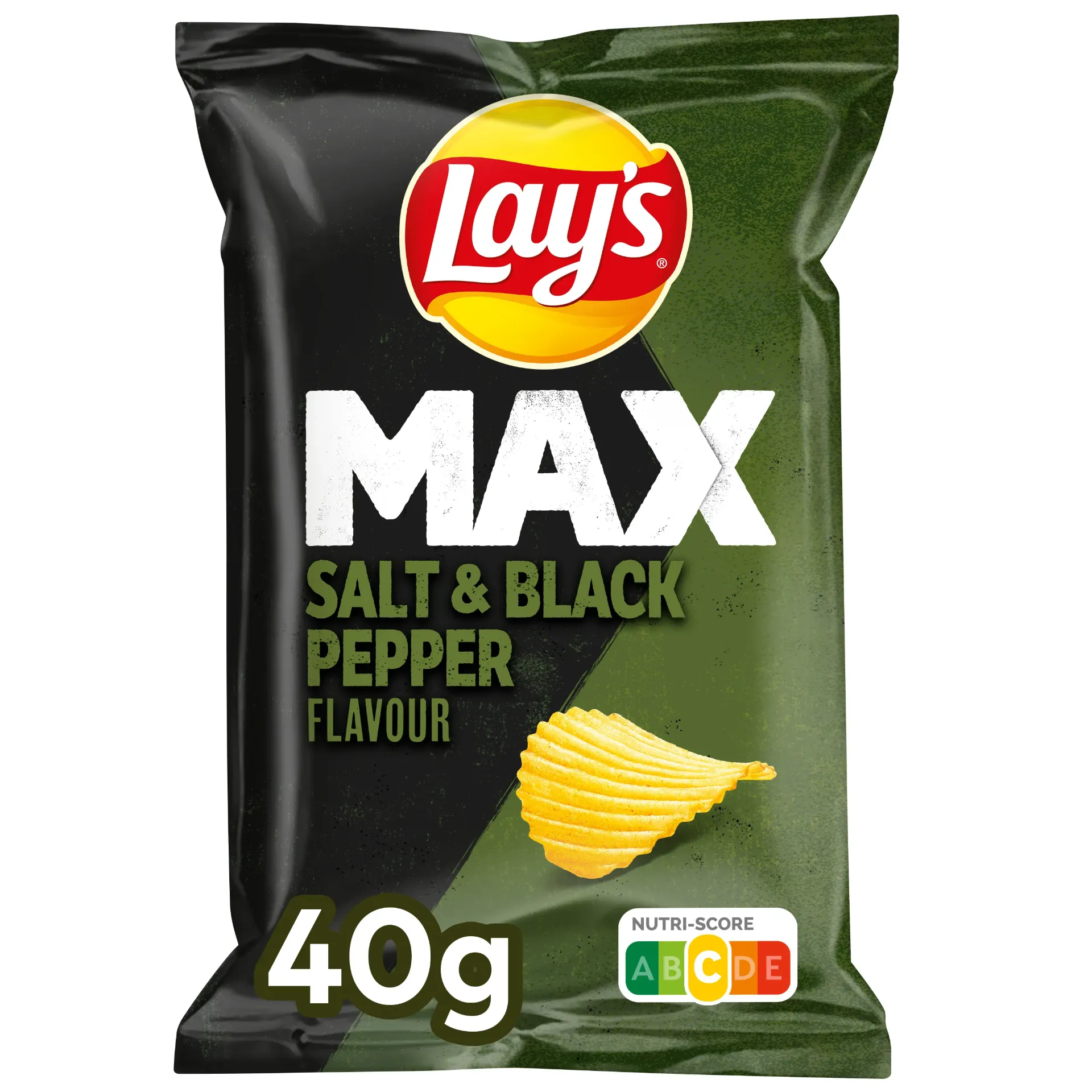 [24287] LAY'S MAX SALT & BLACK PEPPER 20 x 40gr