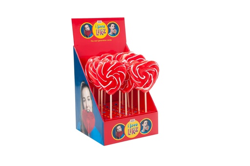 [HFD04076] LOLLY HART ROOD-WIT 17 x 80 g