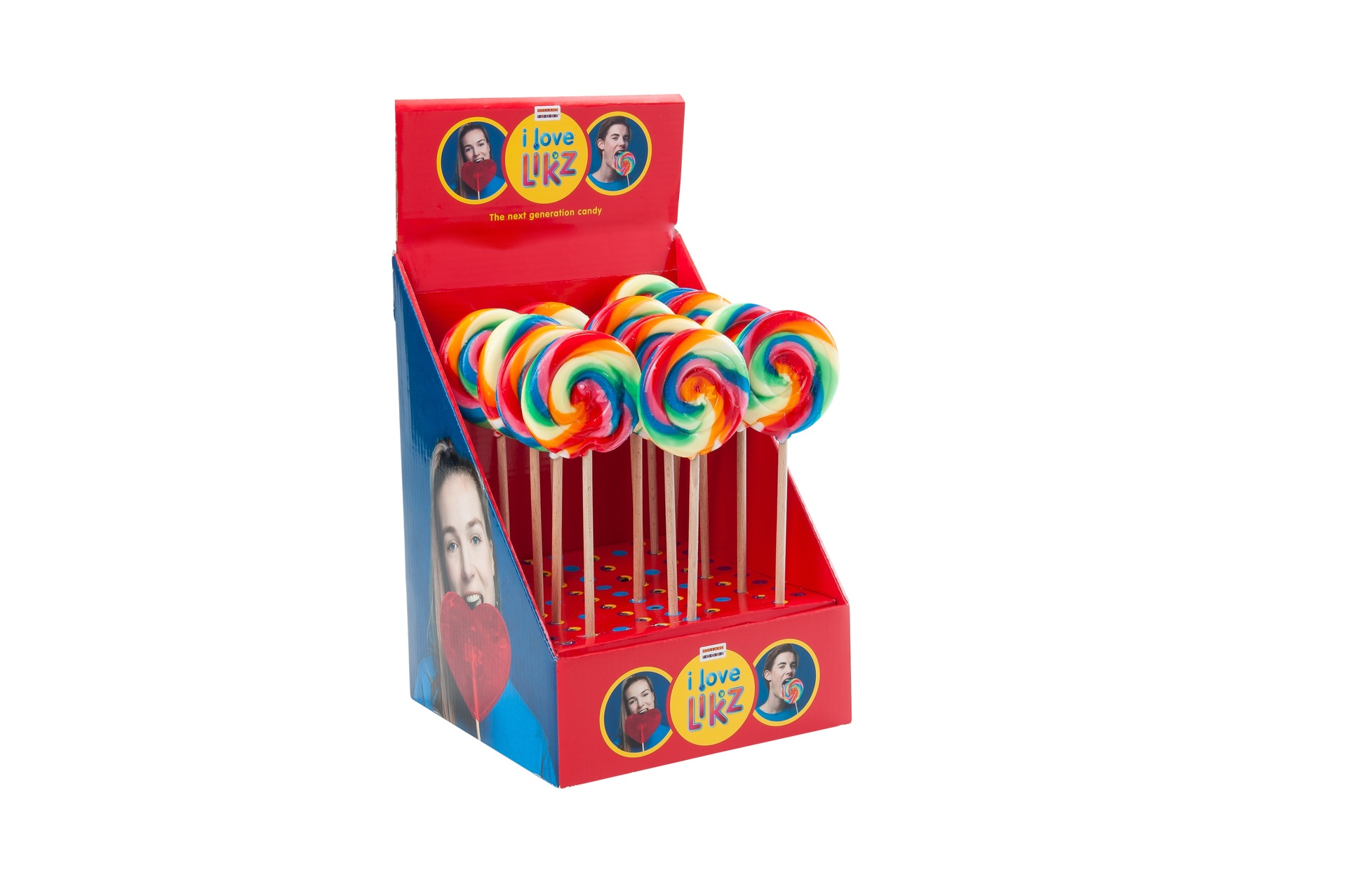 [HFD04107K] LOLLY SPIRAAL RAINBOW 30 x 45 g