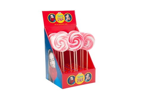 [HFS04109] LOLLY SPIRAAL RAINBOW PINK 17 x 80g