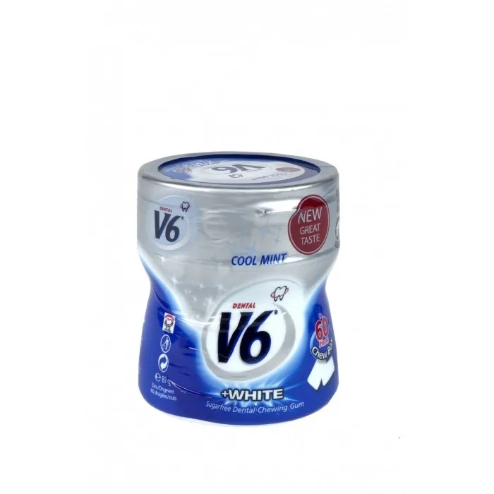 [4000910] V6  BOX WHITE COOLMINT 6 x 87 g