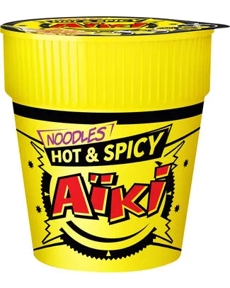 [GF018] AIKI CUP NOODLES HOT&SPICY 8 x 67,5g