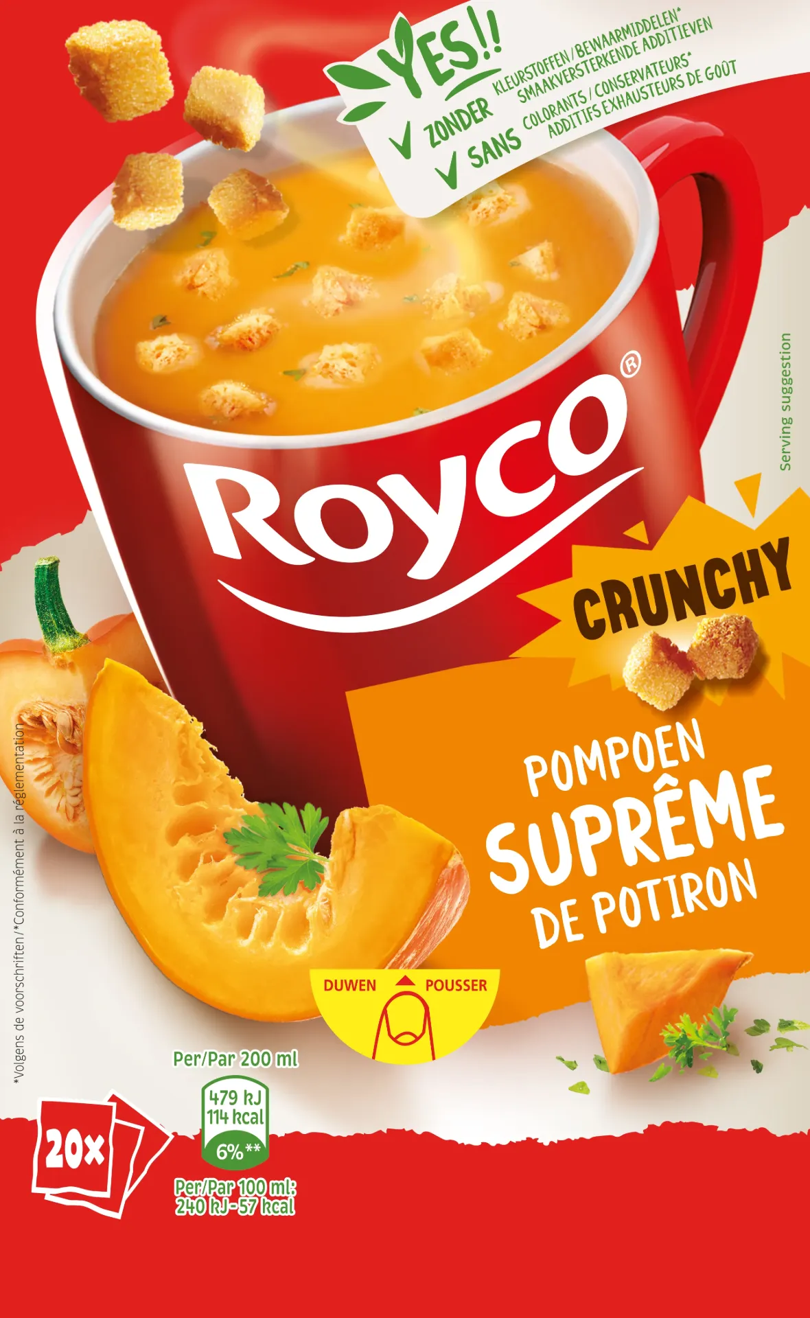 [GF008] ROYCO CRUNCHY POMPOEN 20 ZAKJES