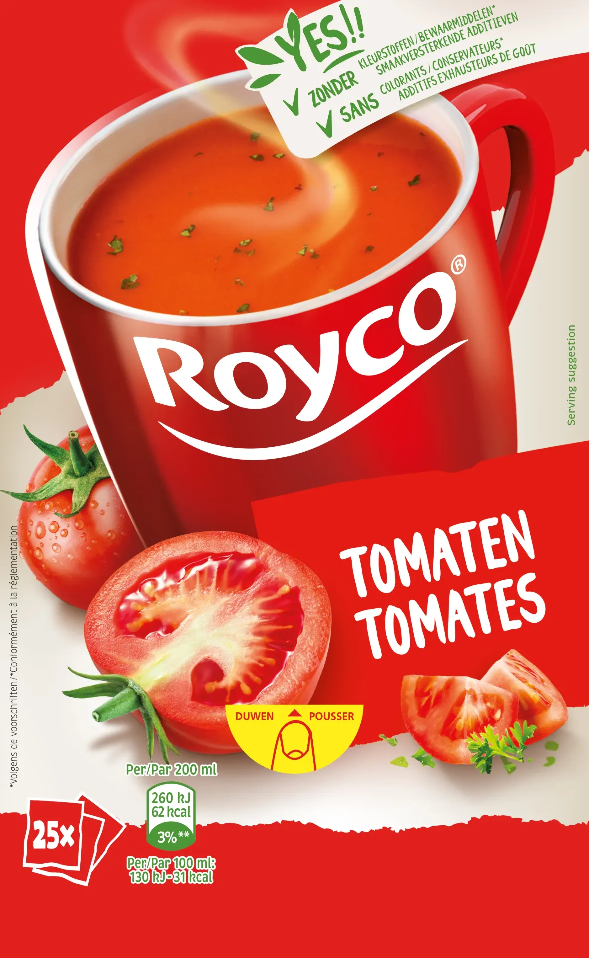 [GF004] ROYCO CLASSIC TOMATEN GROENTEN 25 ZAKKEN