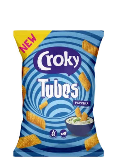 CROKY TUBES NACHO PAPRIKA VEGAN 25 x 25GR