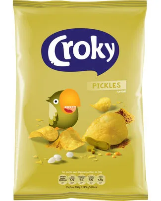 [71104] CROKY CHIPS PICKLES 12 X 100 GR