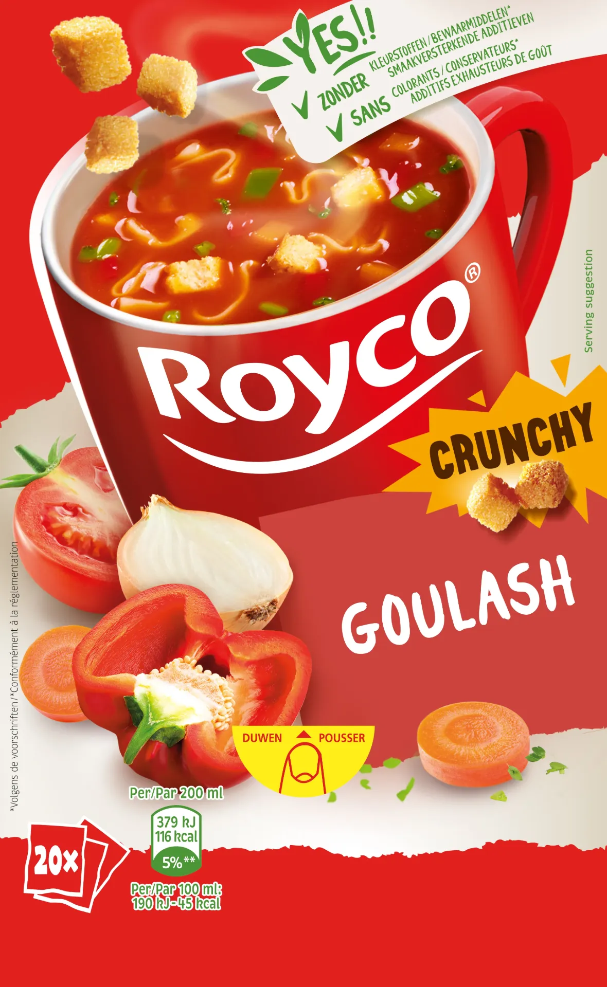 [GF010] ROYCO GOULASH MET RUNDS 20 ZAKKEN